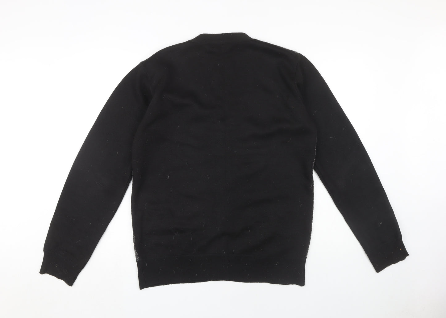 D-Rock Men's Black Cardigan L Button V-Neck Knit