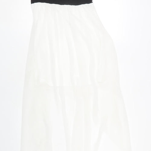 Club L Women's Hi-Low Black & White Dress Size 12