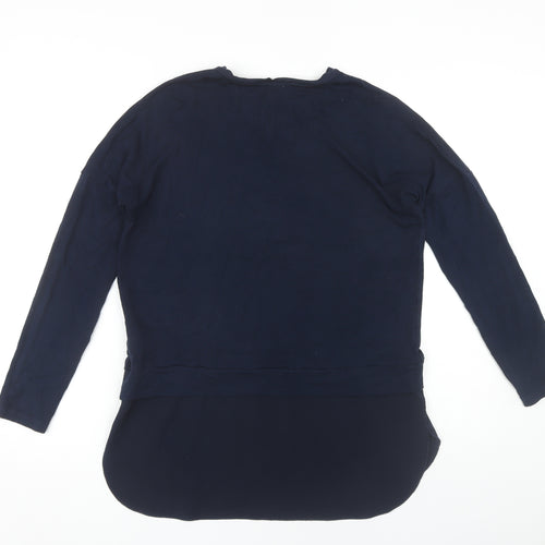 Warehouse Women's Blue Long Sleeve Top Size 12