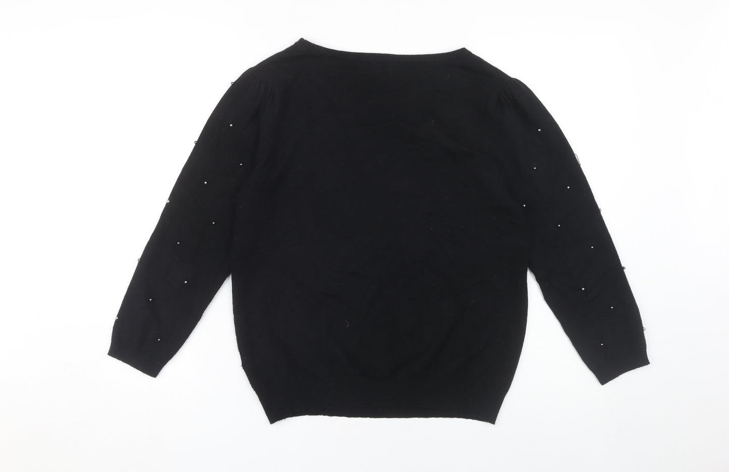 Monsoon Women's Black Beaded Jumper M