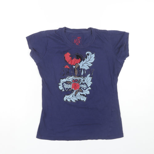 B.T.F Surf Life Women's Blue T-Shirt Size 12