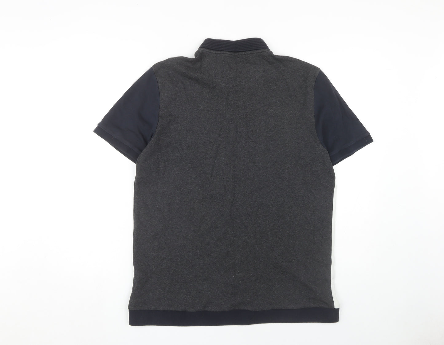 Next Mens Multicoloured Polo, L, Colourblock, Cotton