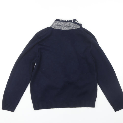 Autonomy Women's Blue Knit Jumper Size 10