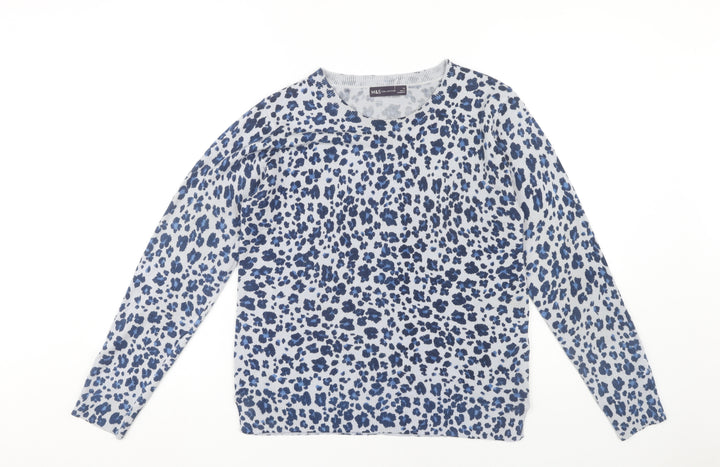 Marks and Spencer Women’s Blue Animal Print Pullover