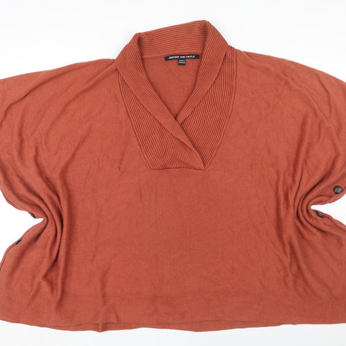 Jeffrey and Paula Women's Brown Cape Jumper Size 24-32
