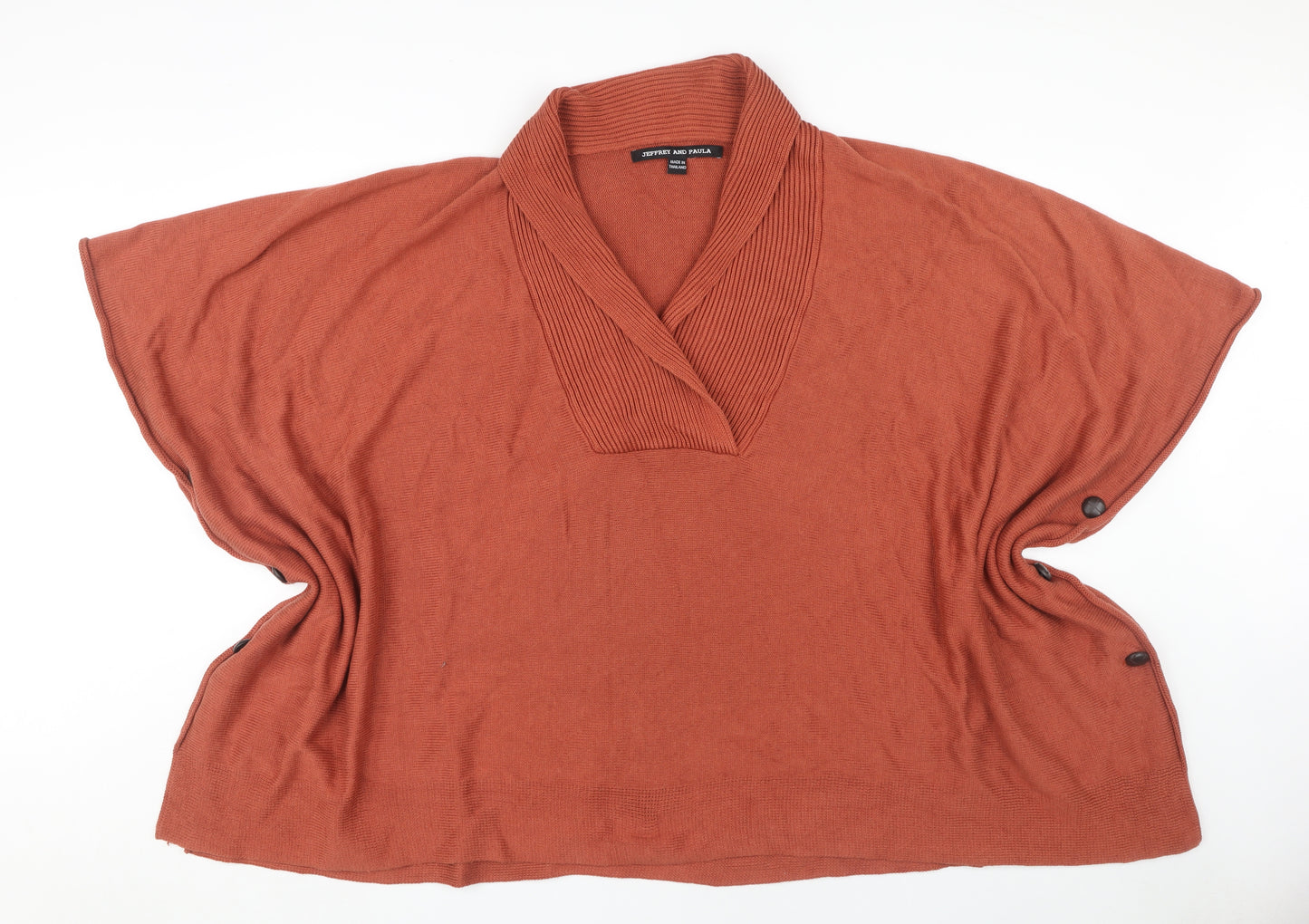 Jeffrey and Paula Women's Brown Cape Jumper Size 24-32