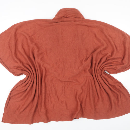 Jeffrey and Paula Women's Brown Cape Jumper Size 24-32