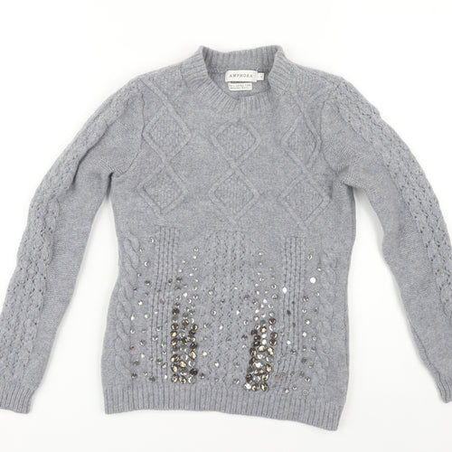 Amphora Women's Grey Pullover Jumper S