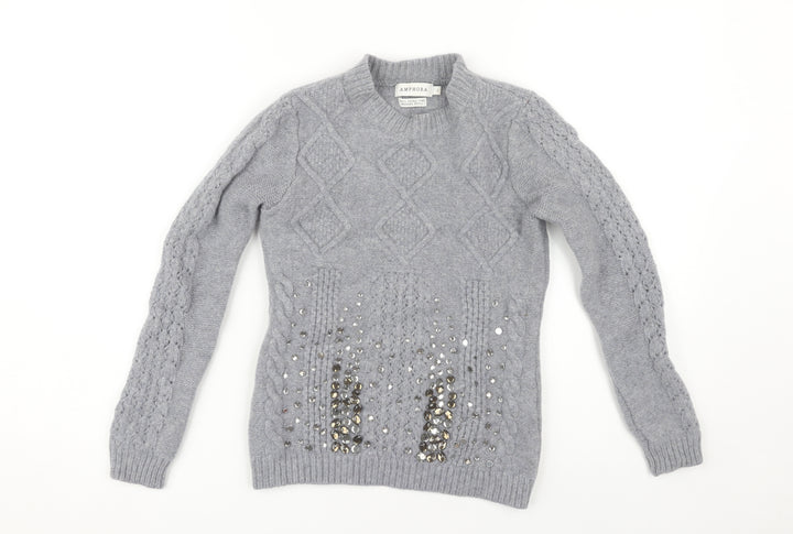 Amphora Women's Grey Pullover Jumper S