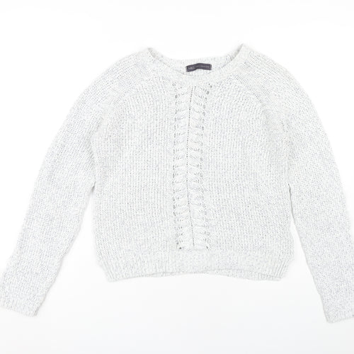 Marks and Spencer Grey Crew Neck Women's Pullover Jumper