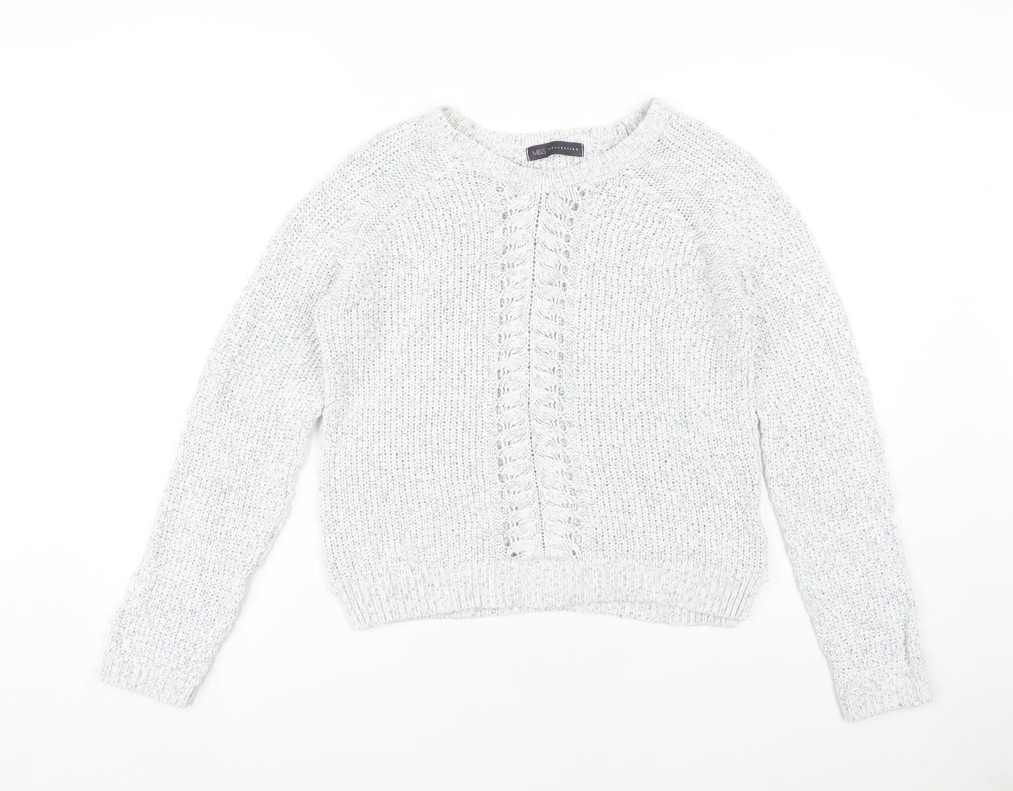 Marks and Spencer Grey Crew Neck Women's Pullover Jumper