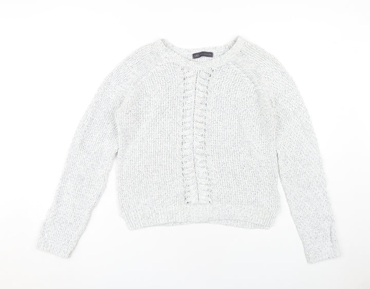 Marks and Spencer Grey Crew Neck Women's Pullover Jumper