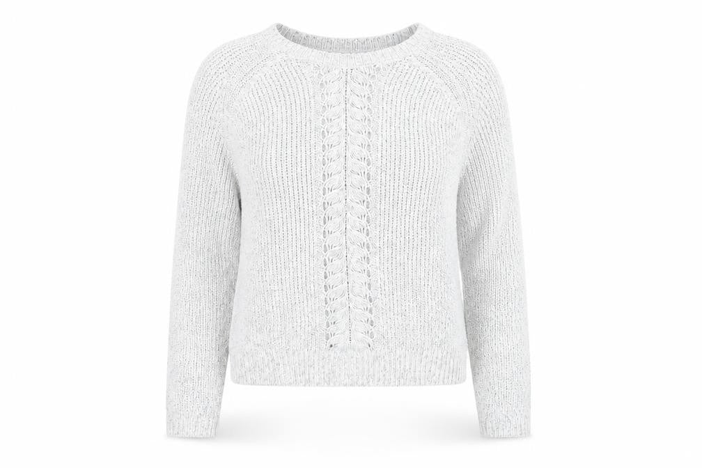 Front view of Marks & Spencer Grey Crew Neck Women's jumper