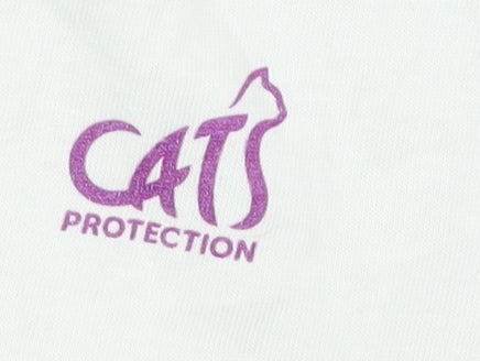 Teemill Women's Cat Print T-Shirt Size 14