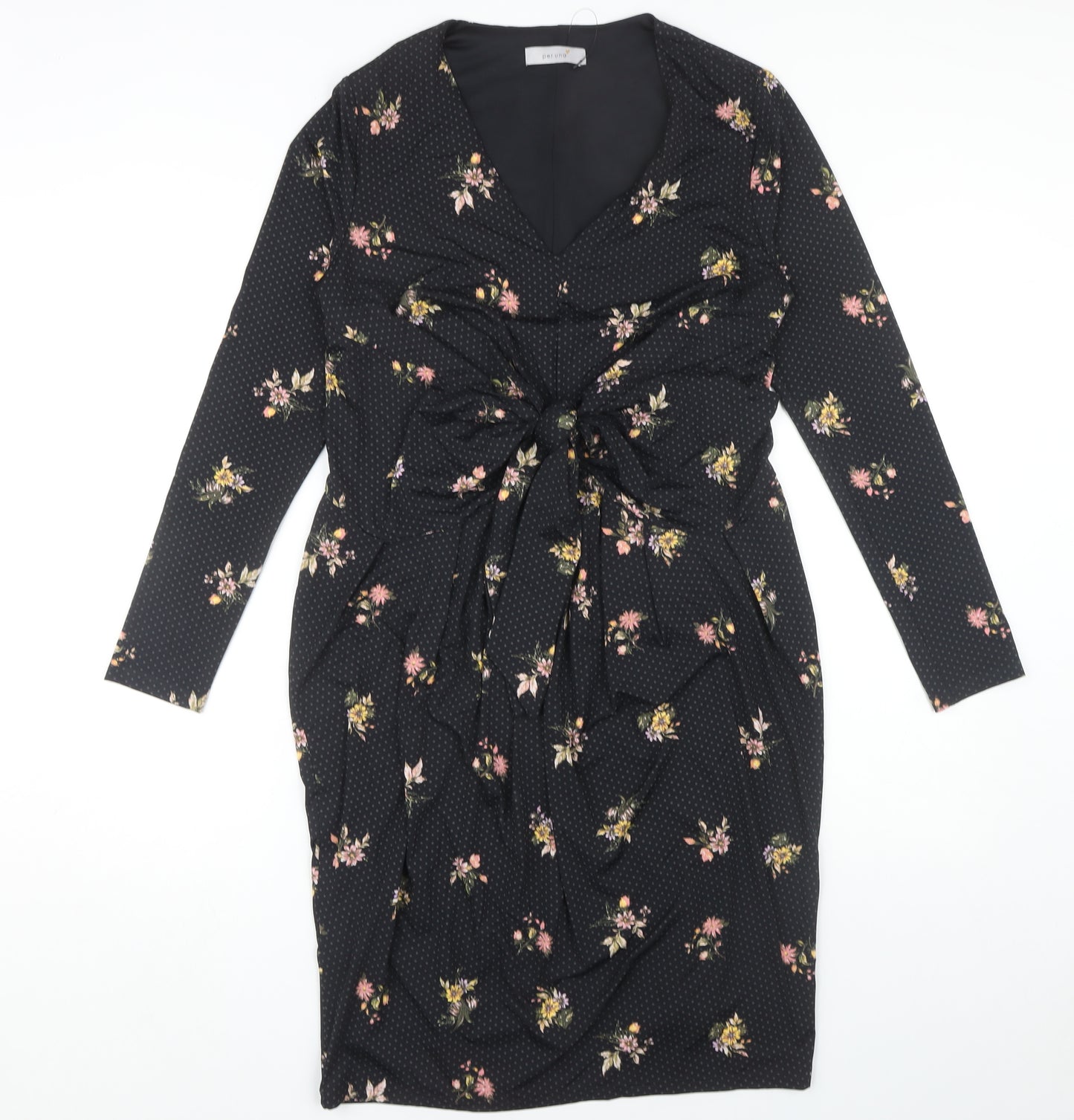 Marks and Spencer Women's Black Floral Dress