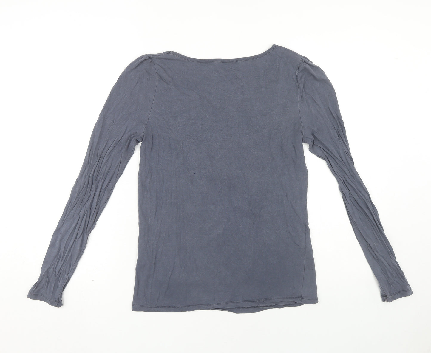 Soaked in Luxury Women's Grey V-Neck Long Sleeve Top