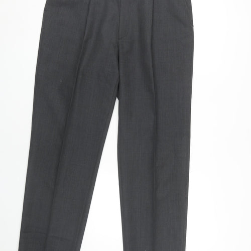 Burton Men's Black Pleated Trousers, Size 36 Long