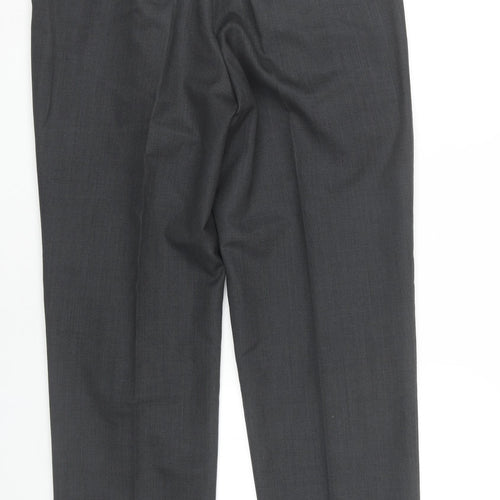 Burton Men's Black Pleated Trousers, Size 36 Long