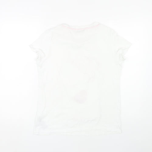 Guess Women's White T-Shirt M - Eye Catcher Design