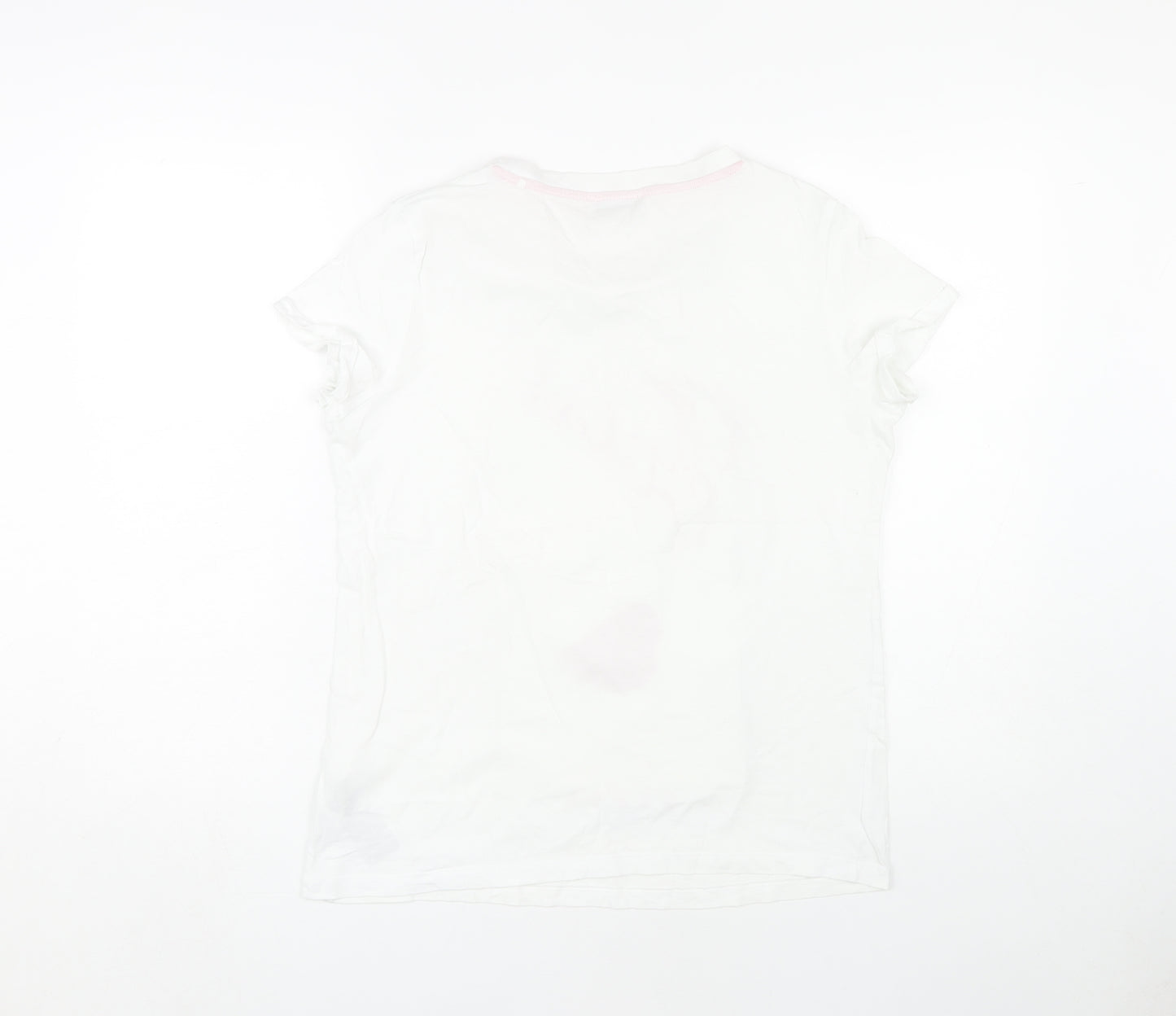 Guess Women's White T-Shirt M - Eye Catcher Design