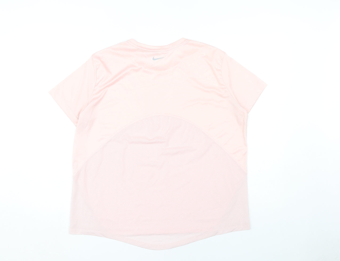 Nike Women's Pink Running T-Shirt L Size