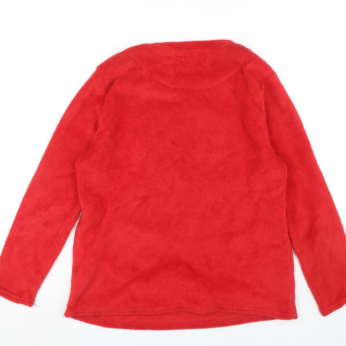 Disney Mickey Women's Red Fleece Top Size 12-14