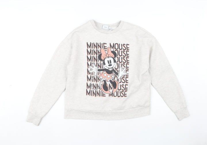 Disney Women's Grey XS Minnie Mouse Sweatshirt
