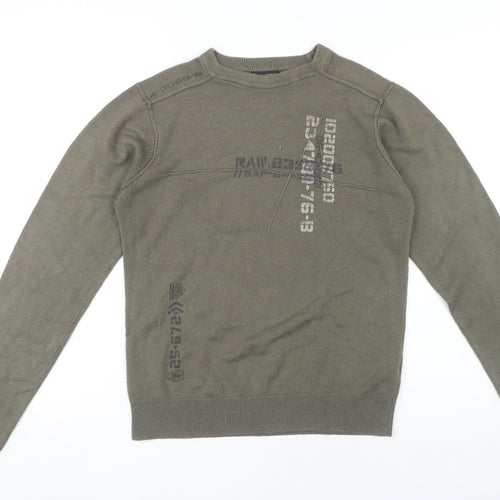 UrbanSpirit Men's Green Pullover Jumper S