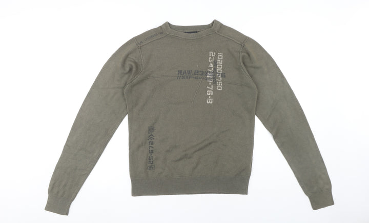 UrbanSpirit Men's Green Pullover Jumper S