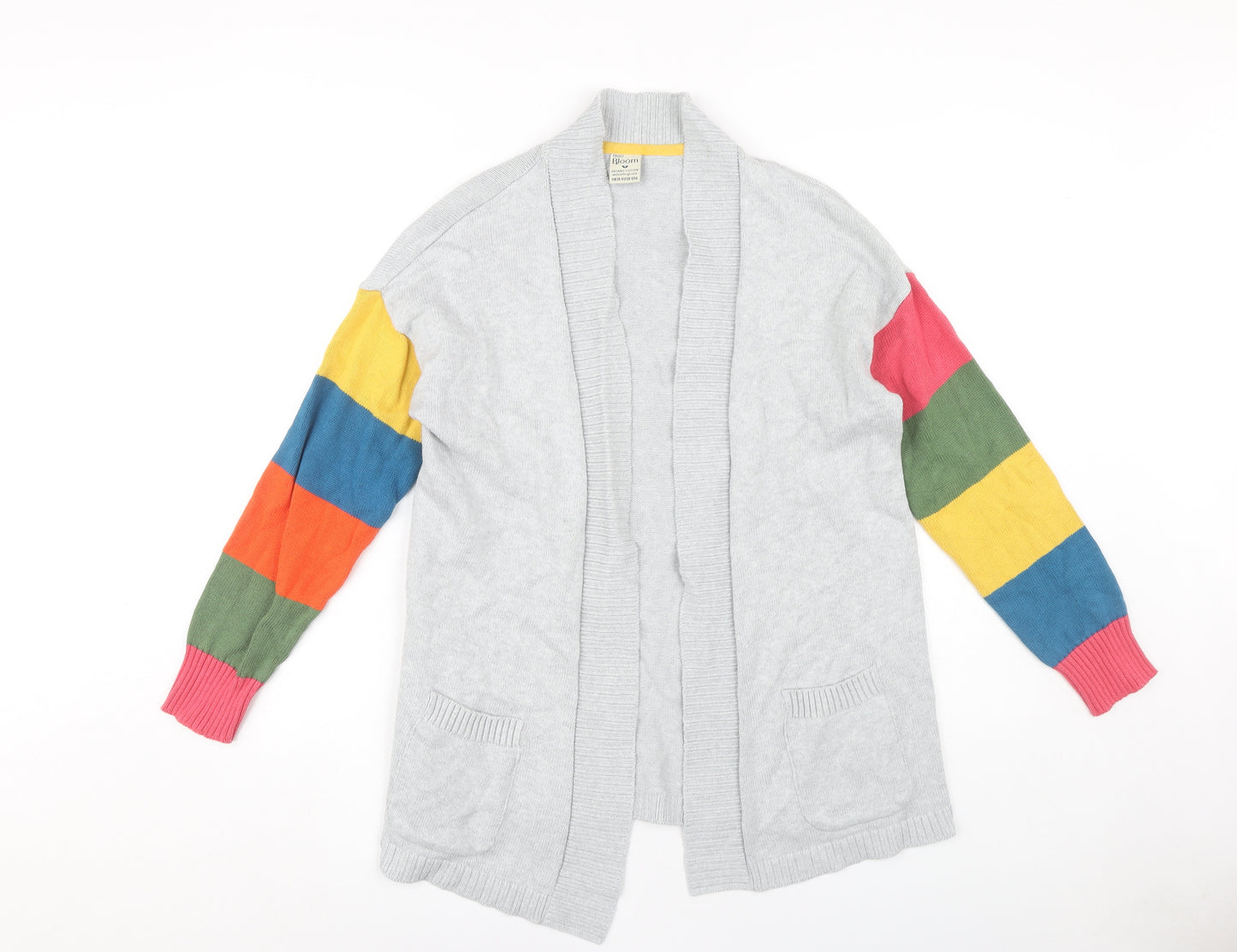 Frugi Women's Multicoloured Open Front Cardigan Size 10