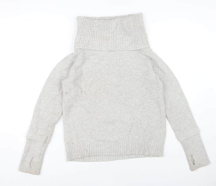 Market & Spruce Women’s Grey High Neck Jumper, Small