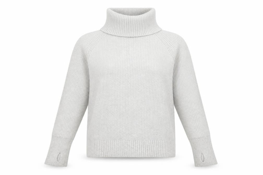 Market & Spruce Women’s Grey High Neck Jumper, Small