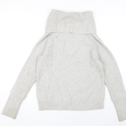 Market & Spruce Women’s Grey High Neck Jumper, Small