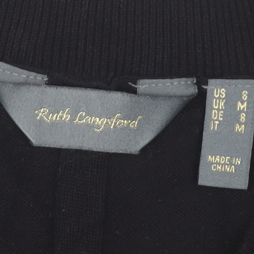 Ruth Langsford Black V-Neck Women's Jumper Medium