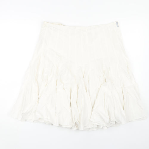Urban Women’s White XL Skirt, Cotton, Zip Closure