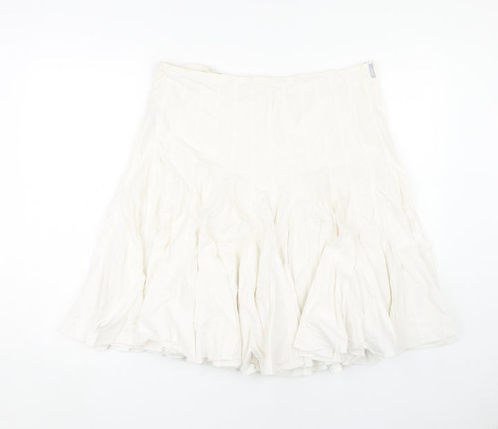 Urban Women’s White XL Skirt, Cotton, Zip Closure