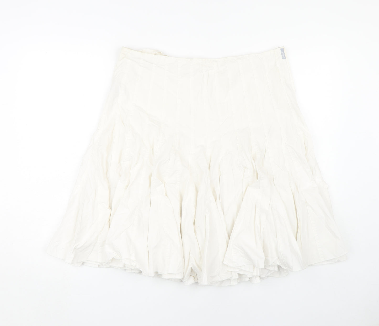 Urban Women’s White XL Skirt, Cotton, Zip Closure