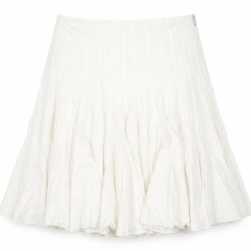 Urban Women’s White XL Skirt, Cotton, Zip Closure