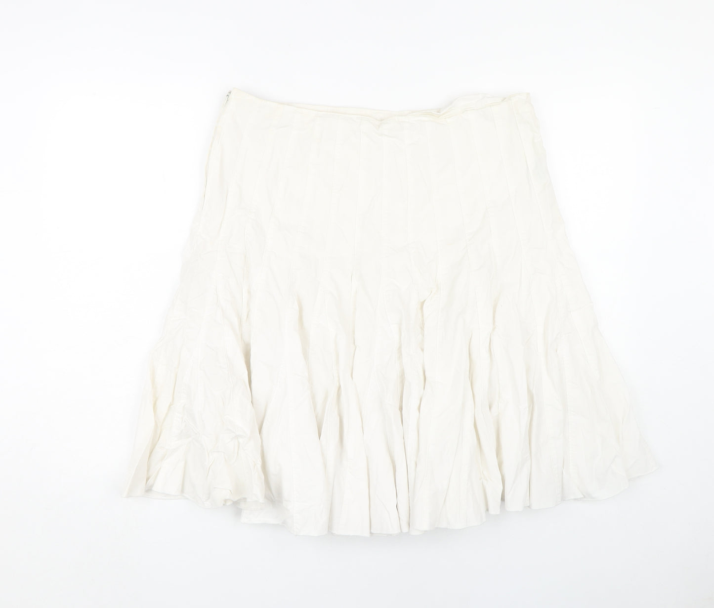 Urban Women’s White XL Skirt, Cotton, Zip Closure