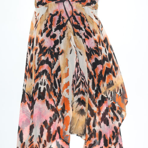 New Look Women's Multicoloured Animal Print Slip Dress, Size 12