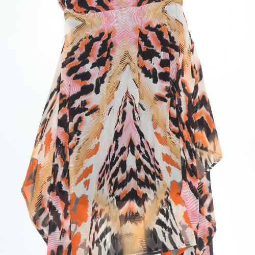 New Look Women's Multicoloured Animal Print Slip Dress, Size 12