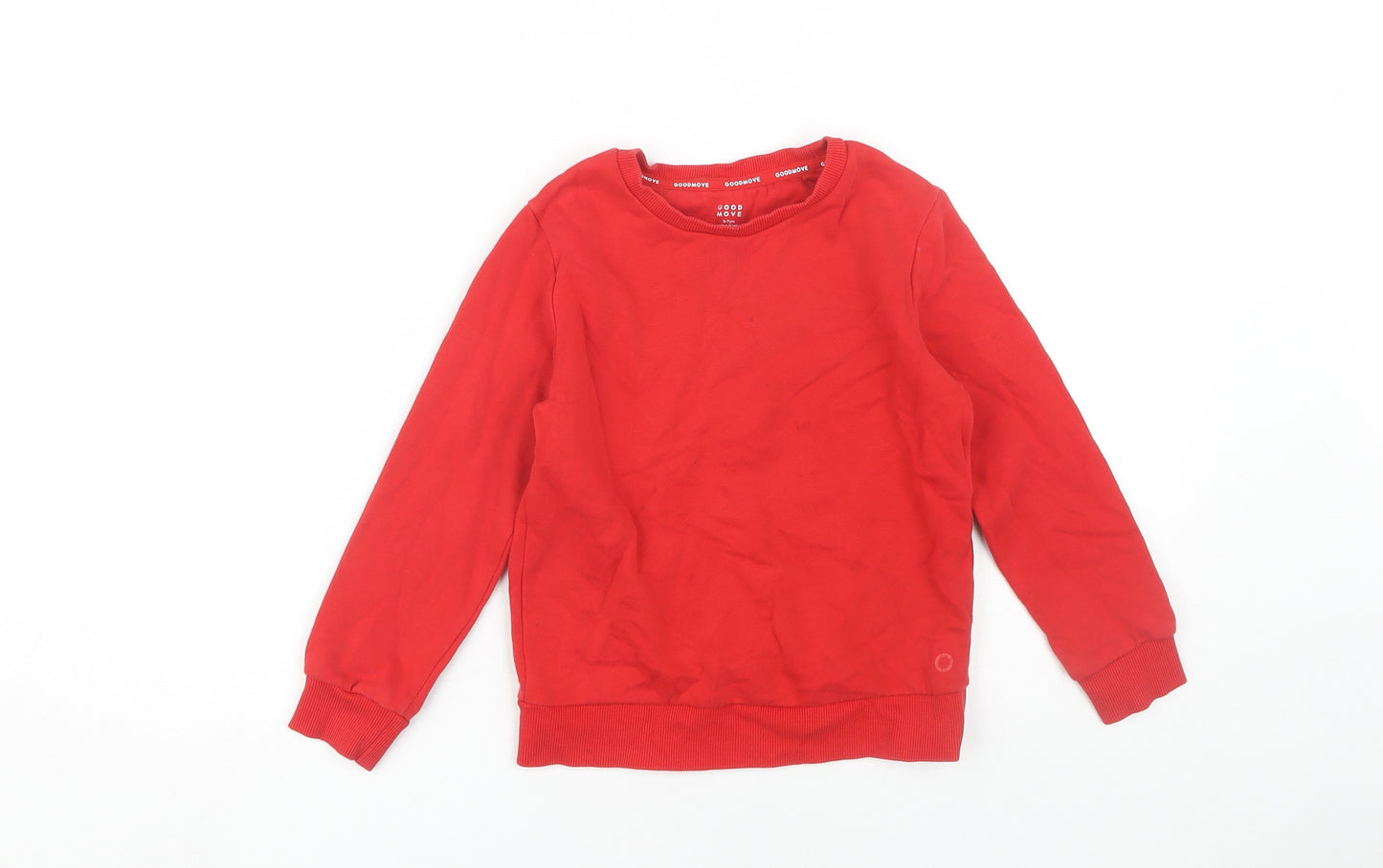 Marks and Spencer Girls Red Pullover Sweatshirt 6-7 Years