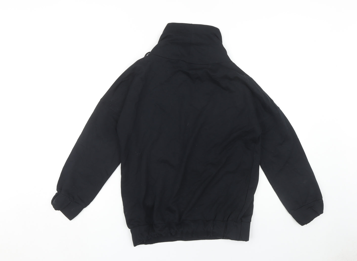 Nautica Girls Black Hoodie Pullover Love Embroidered Size 10-11