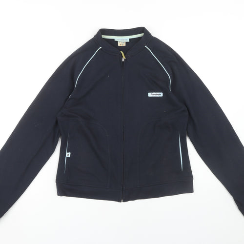 Reebok Women's Black M Sweatshirt, Full Zip, Gym Ready