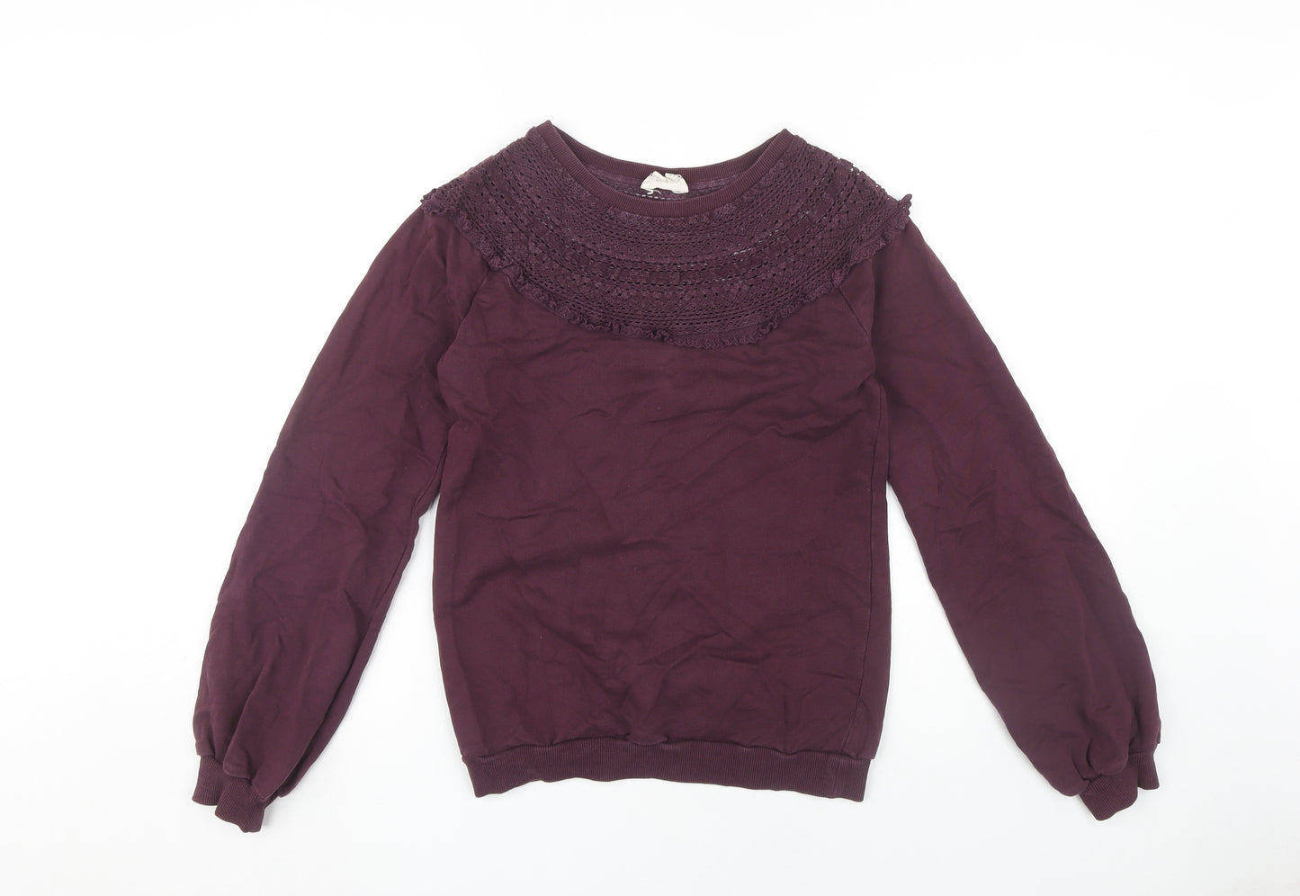 Fat Face Women's Purple Pullover Sweatshirt Size 8