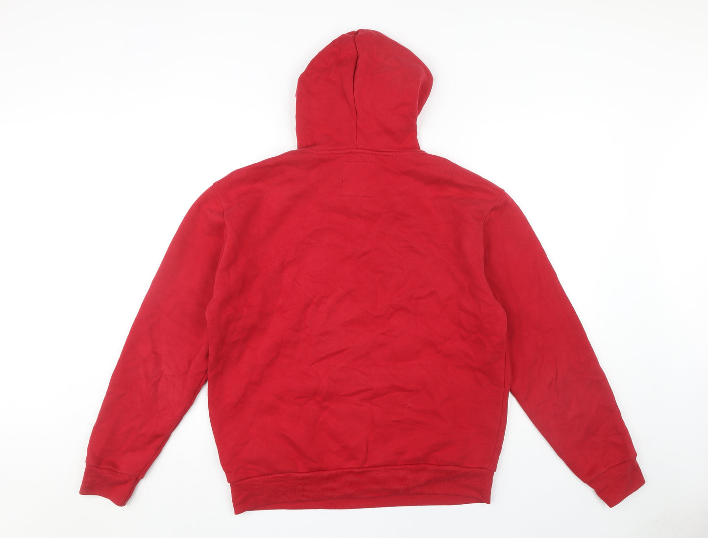 Hollister Red Men's Pullover Hoodie, Size M