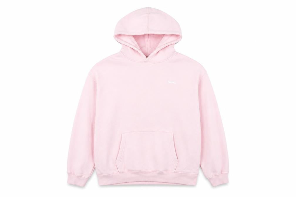 Front view of Slazenger Women's Pink Pullover Hoodie, size 12
