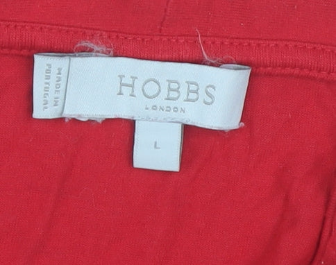 Hobbs Women's Red 3/4 Sleeve Top, Size L, Casual