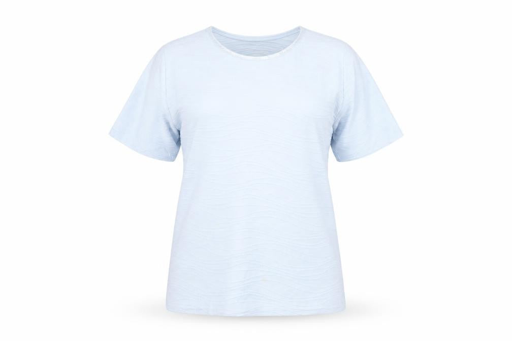Front view of Honor Millburn Women's Blue M T-Shirt