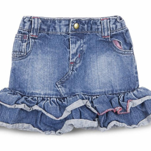 Marks and Spencer Girls Blue Denim Mini Skirt 3-4 Years